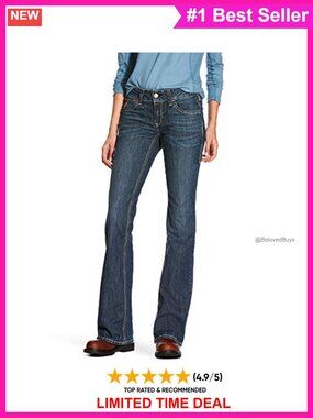 Flame Resistant Stretch Boot Cut Work Jeans Mid Rise Regular Fit